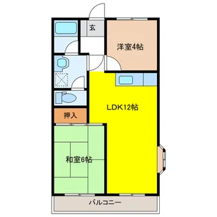 岐阜県岐阜市柳津町丸野2【アパート】の間取り