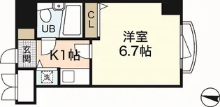ダイアパレス横川公園【7階】の間取り