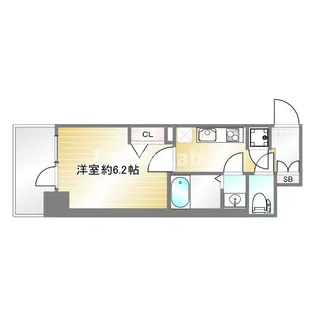 アドバンス神戸セラフィム【10階】の間取り