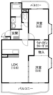 アンシャンテ【2階】の間取り