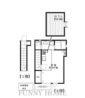 東京都杉並区下高井戸2【アパート】の間取り