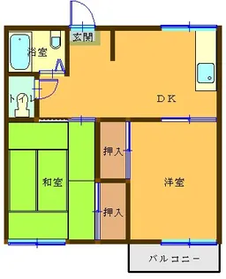 カーサ高山【1階】の間取り