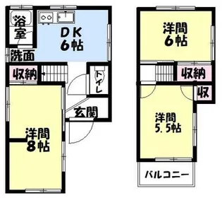 静岡県焼津市塩津【一戸建】の間取り