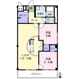 平野マンションII【2階】の間取り