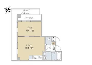 ホノラリー荻窪【4階】の間取り