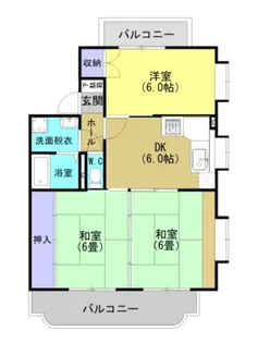 ベルメゾン・サチA棟【1階】の間取り