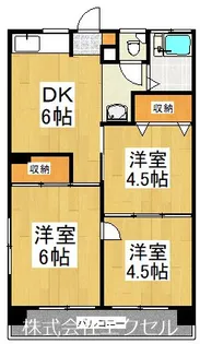 東京都小平市仲町【マンション】の間取り