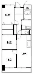 赤穂駅北ハイツ【3階】の間取り