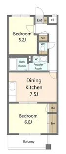 シャトードセピア【3階】の間取り