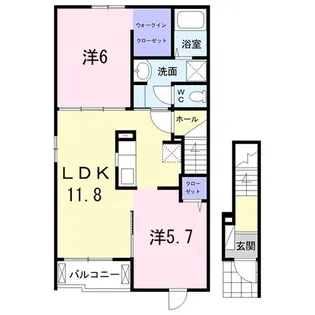サン・プラシードIII【2階】の間取り