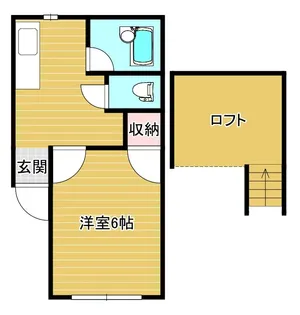 ヴィラ弁天橋【2階】の間取り