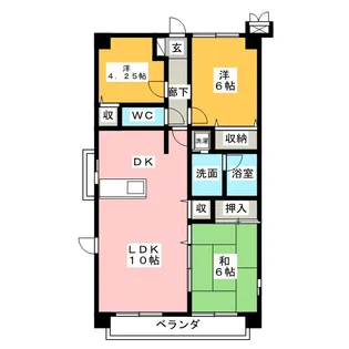 モアステージ戸塚【3階】の間取り