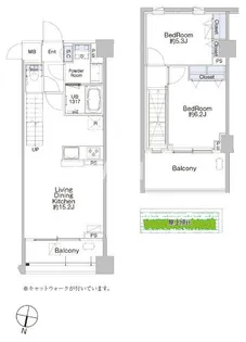 プロシード池上【3階】の間取り