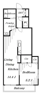 メゾン・アリスト【1階】の間取り