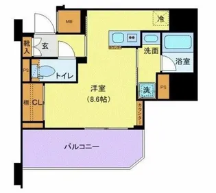 東京都台東区清川2【マンション】の間取り