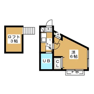 東京都調布市上石原1【アパート】の間取り