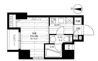 グランドコンシェルジュ錦糸町アジールコート【7階】の間取り