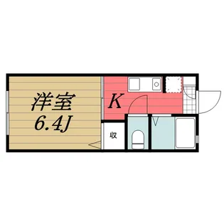 千葉県千葉市若葉区西都賀5【アパート】の間取り
