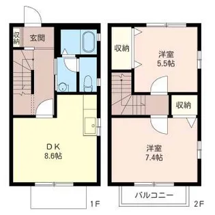 埼玉県草加市八幡町【一戸建】の間取り