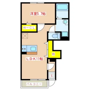 ラピュタ【1階】の間取り