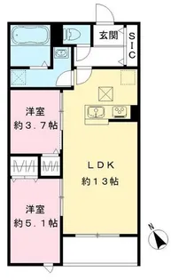 Casa Comfort【1階】の間取り