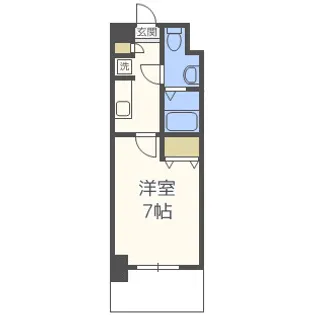 1Kの間取り画像