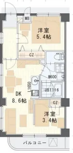 ボヌール・K【5階】の間取り