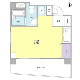 1Rの間取り画像