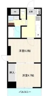 グレース飯島【5階】の間取り