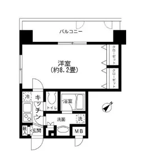 プライムアーバン田町【9階】の間取り
