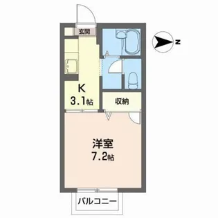 ドミールさくら【2階】の間取り