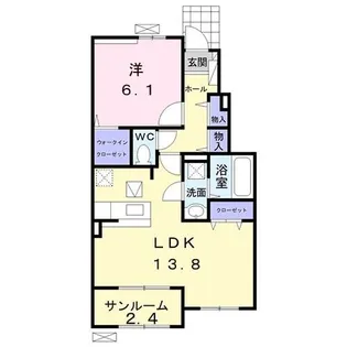 エムツートリアードIII【1階】の間取り