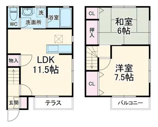 ハイムO・K【1階】の間取り