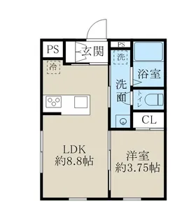 アーバンブランチ鳥屋野南【1階】の間取り