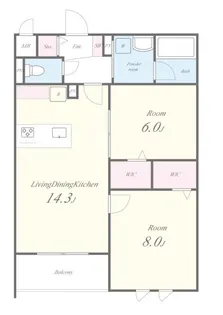東京都練馬区高松1【マンション】の間取り