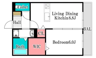 イヴェール【1階】の間取り