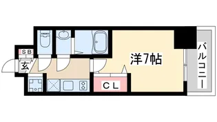 ラグゼ新大阪アルファ【7階】の間取り