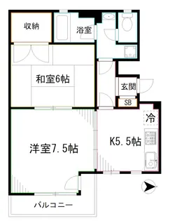 エランヴィタル新中野【2階】の間取り
