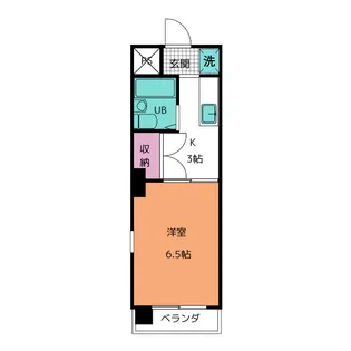 ホワイトヴィラ【6階】の間取り