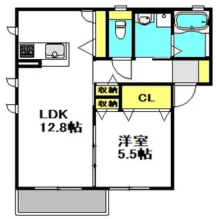 エクセル・シャーメゾンB棟【2階】の間取り
