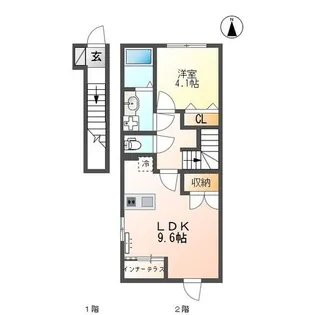 セレーノ石山【2階】の間取り