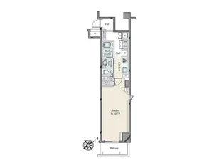 ファミール東京グランリッツ【6階】の間取り