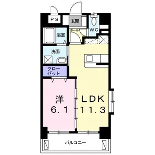 ヴィラ レグルス【5階】の間取り