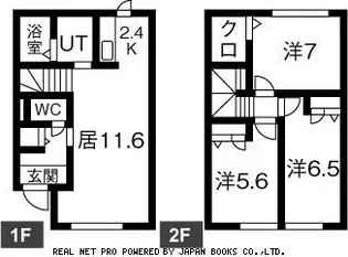 北海道札幌市豊平区西岡二条10【一戸建】の間取り