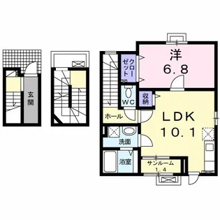 エレガンス【3階】の間取り