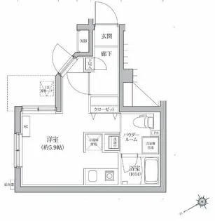 神奈川県横浜市鶴見区市場大和町【マンション】の間取り