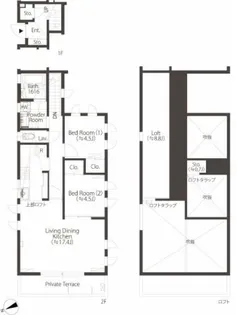 BRICK HOUSE【1階】の間取り