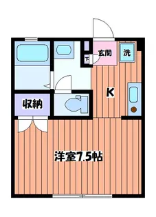 東京都日野市日野台5【アパート】の間取り