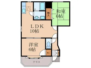 グリシーナKF【1階】の間取り