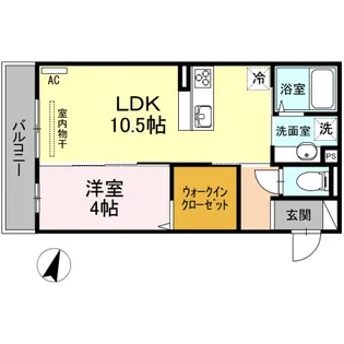 プレーゴ東雲本町【2階】の間取り